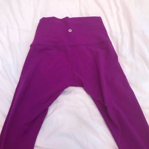 Purple lulu leggings